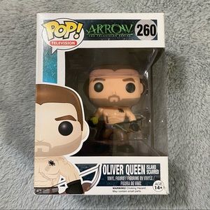 🏹 DC COMICS ARROW OLIVER QUEEN (ISLAND SCARRED) #260 FUNKO POP! VINYL FIGURE 🏹